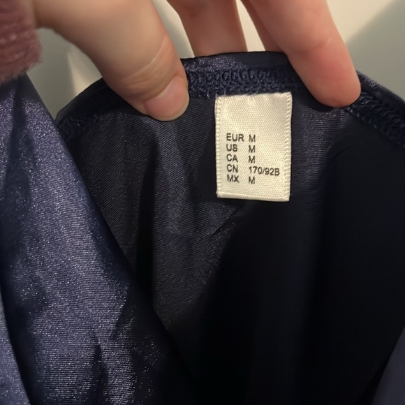 Blue Cowl Neck Adjustable Mini Dress 💖 - Picture 4 of 13